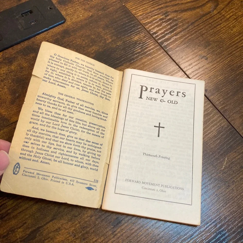 1937 Prayers New and Old Fwd Movement Episcopal Anglican Prayer Book Devotional